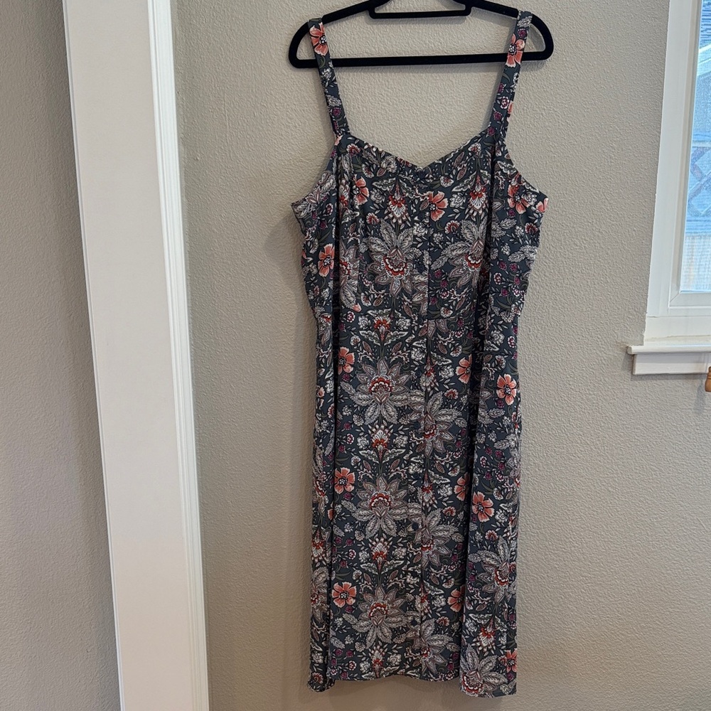 Floral Print Sleeveless Dress